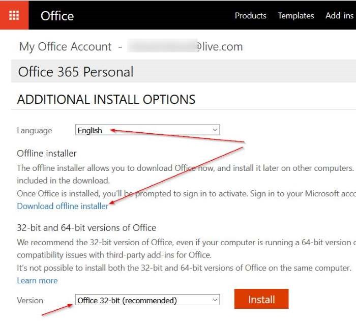 office 365 offline installer download for mac os